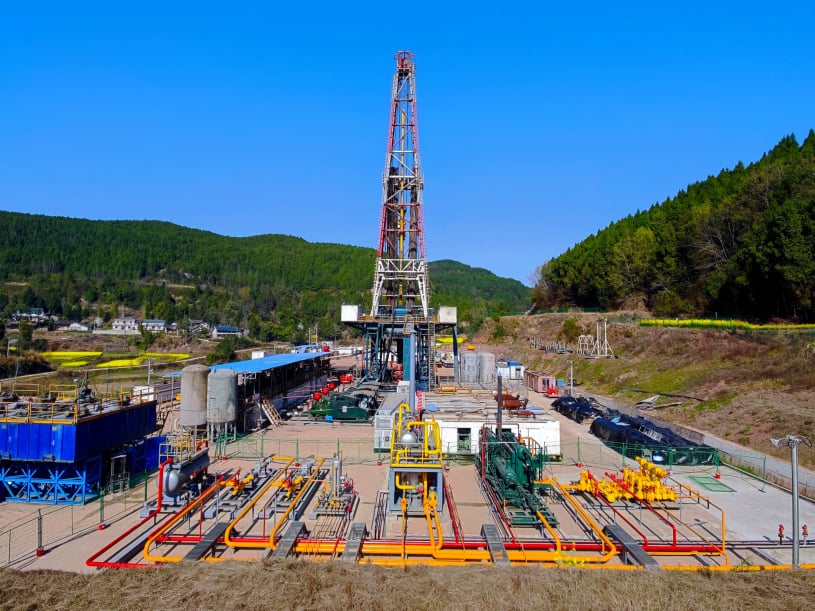 Oil drilling site